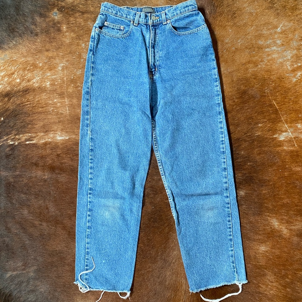 Van Heusen raw hem high waist denim